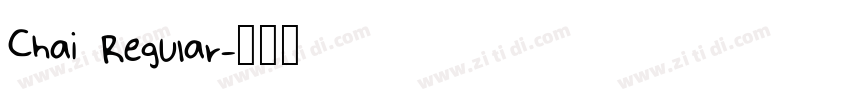 Chai Regular字体转换